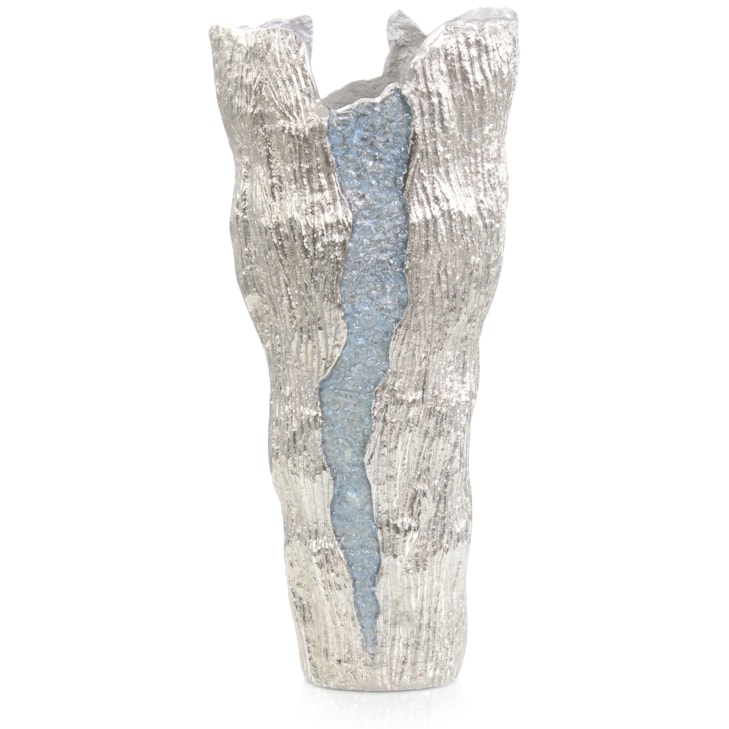 John-Richard Accessories & Botanicals Cascade Vase, Large Nickel