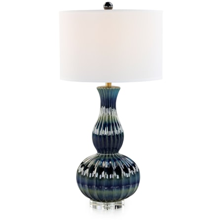 Genevieve Table Lamp, Blue