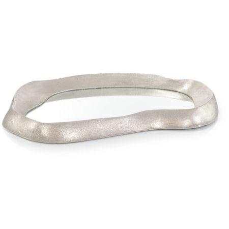 Cresting Reflections Tray, Large Nickel