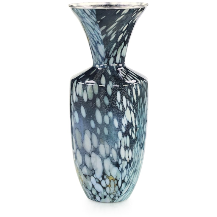 John-Richard Accessories & Botanicals Diana Vase, Blue Enamel