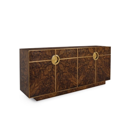 4-Door Credenza w/Adjustable Shelves