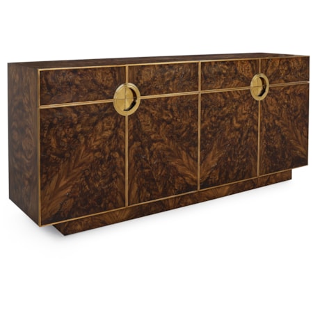 4-Door Credenza w/Adjustable Shelves