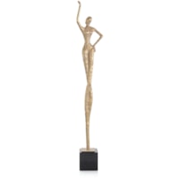 Posing Female Gold Sculpture I