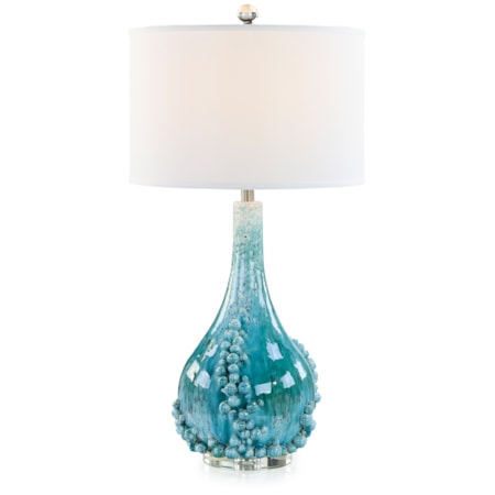 Bubbling Blue Table Lamp