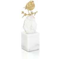 Brass Bird and Quartz Sculpture II