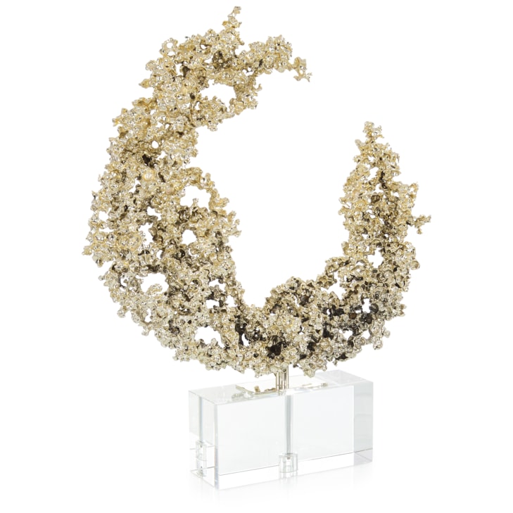 John-Richard Accessories & Botanicals Lunar Embrace Sculpture on Crystal