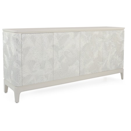 Modern Coastal Credenza w/Adj. Shelves