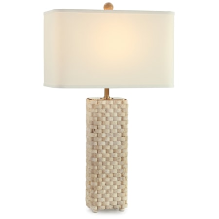 Travertine Weave Table Lamp
