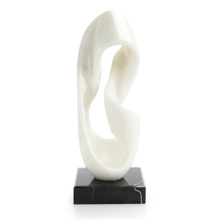 Moebius Strip Sculpture on Marble