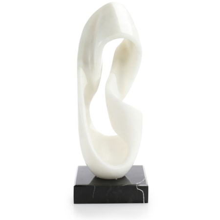 Moebius Strip Sculpture on Marble