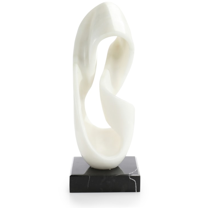 John-Richard Accessories & Botanicals Moebius Strip Sculpture on Marble