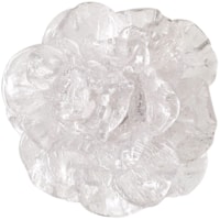 Clear Glass Flower Wall Art