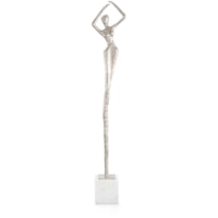 Posing Female Nickel Sculpture III