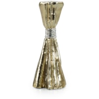 Taut Metal Candleholder, Medium Gold