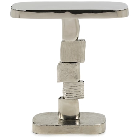 Modern Asymmetrical Cube End Table