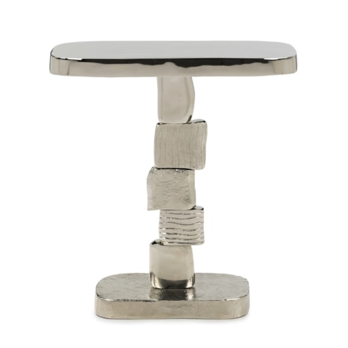 Modern Asymmetrical Cube End Table