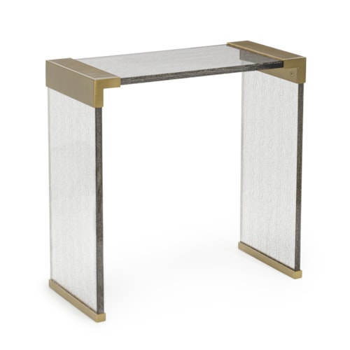 Marco Large Modern Acrylic Pedestal End Table