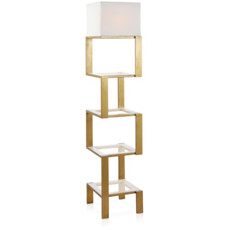 Foundation Etagere Lamp w/Dimmable Lighting