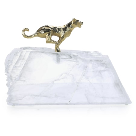 Sprint Brass Panther Sculpture