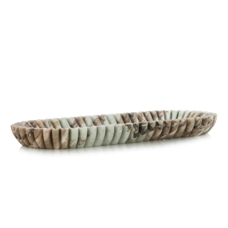 Scalloped Marble Tray