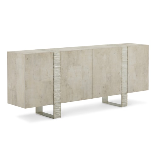 Aether Modern 4-Door Sideboard with Push-to-Open Doors