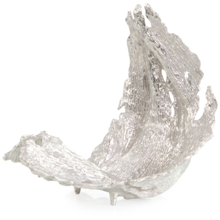Time-Worn Leaf Sculpture, Small Nickel