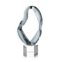 Viridian Flux Sculpture on Crystal I