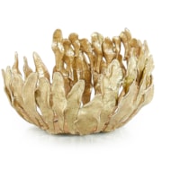 Plume Bowl, Small Brass