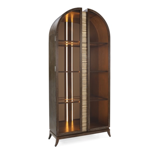 Bon Vivant Modern Classic Display Cabinet with Dimmable LED Lighting