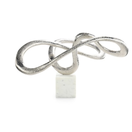 Serpentine Sculpture on Marble