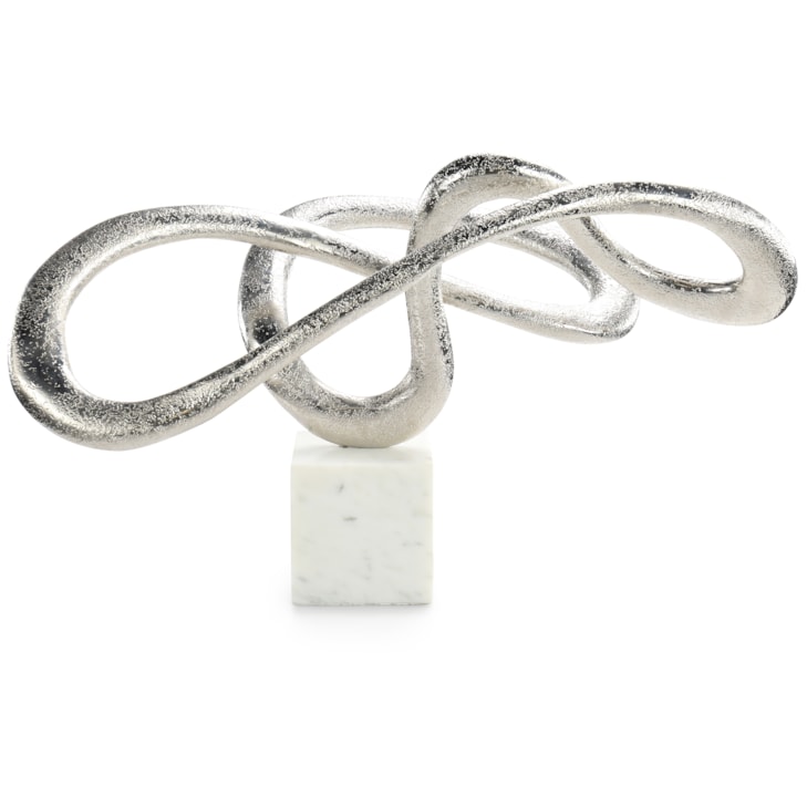John-Richard Accessories & Botanicals Serpentine Sculpture on Marble