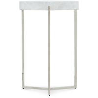 Fumosi Y-Trestle Stainless Steel Side Table