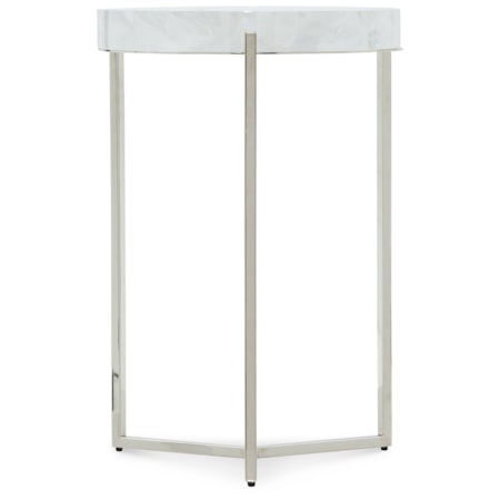 Y-Trestle Stainless Steel Side Table