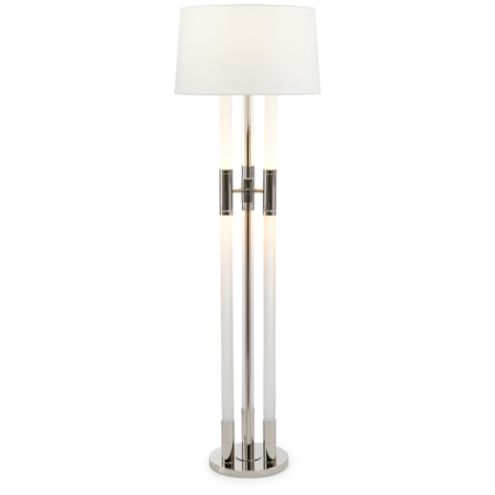 Troika Floor Lamp, Nickel