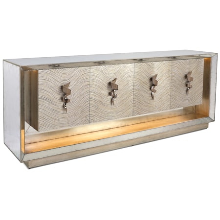 4-Door Sideboard w/Dimmable LED Lighting