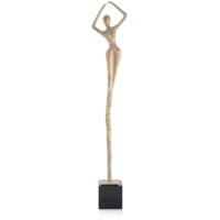 Posing Female Gold Sculpture III