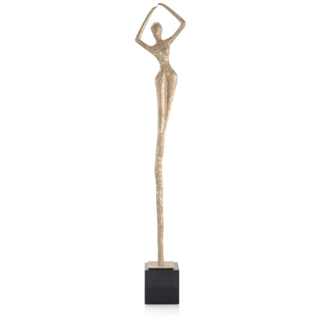 Posing Female Gold Sculpture III