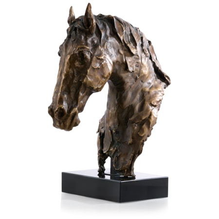 Horse Bust on Marble