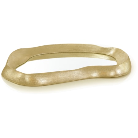 Cresting Reflections Tray, Large Gold