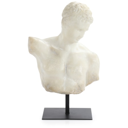 Greek Bust on Metal Base