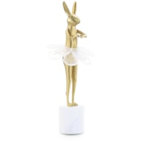 Ballerina Bunny Sculpture on Marble Base I
