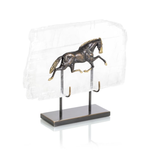 Horse in Selenite Sculpture I