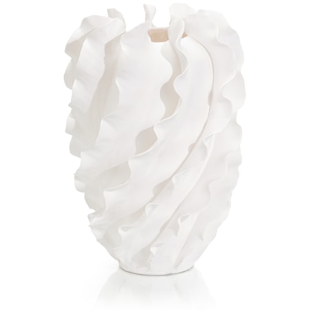 Flirren Vase, Large White