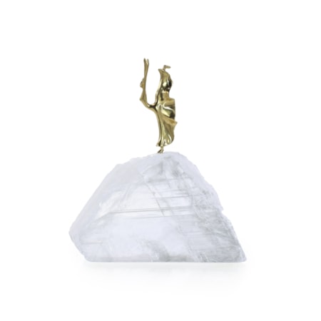Ethereal Dancer Sculpture on Selenite I