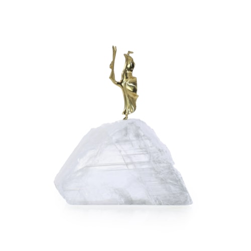 Ethereal Dancer Sculpture on Selenite I