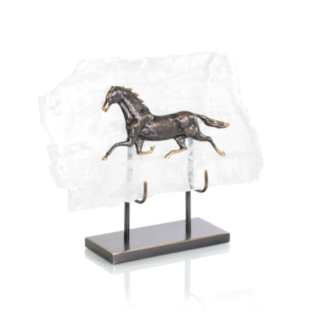 Horse in Selenite Sculpture II