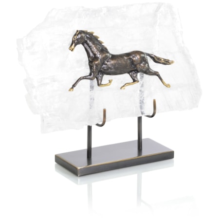 Horse in Selenite Sculpture II