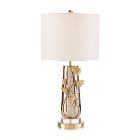 Nickel Poppy Table Lamp
