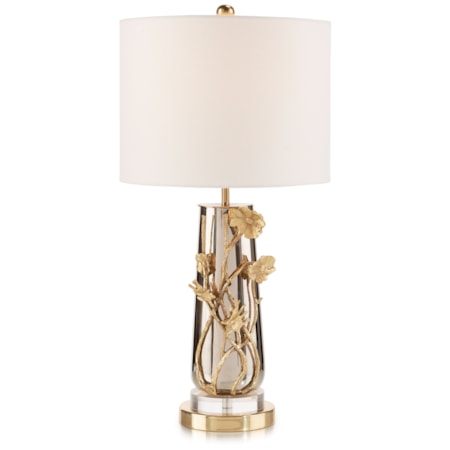 Nickel Poppy Table Lamp