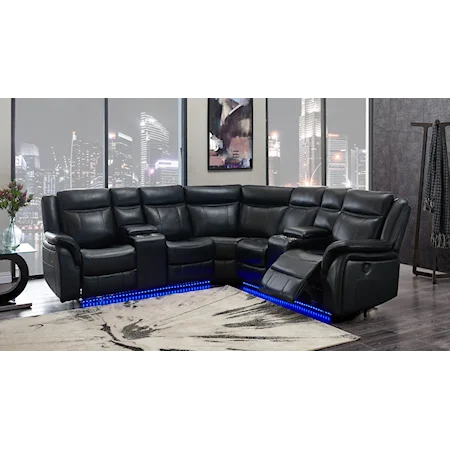 Power Reclining Sectional Sofa